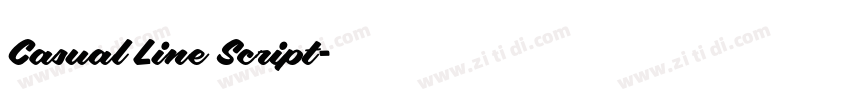 Casual Line Script字体转换